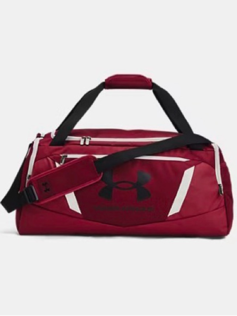 Under Armour Maroon Duffel Bag with Black Accents